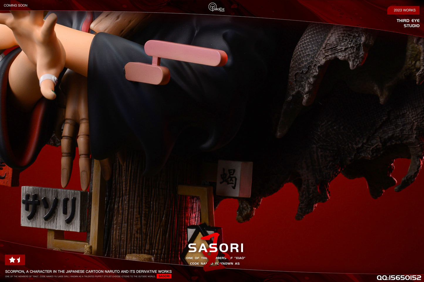 THIRD EYE STUDIO – NARUTO: AKATSUKI BUST SERIES 3. SASORI OF THE RED SAND [IN STOCK]