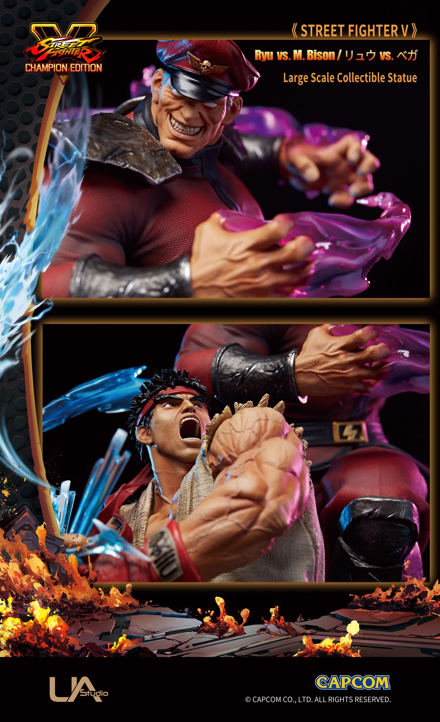 UNIQUE ART STUDIO – STREET FIGHTER V: RYU VS M. BISON 1/6 (LICENSED) [PRE-ORDER]