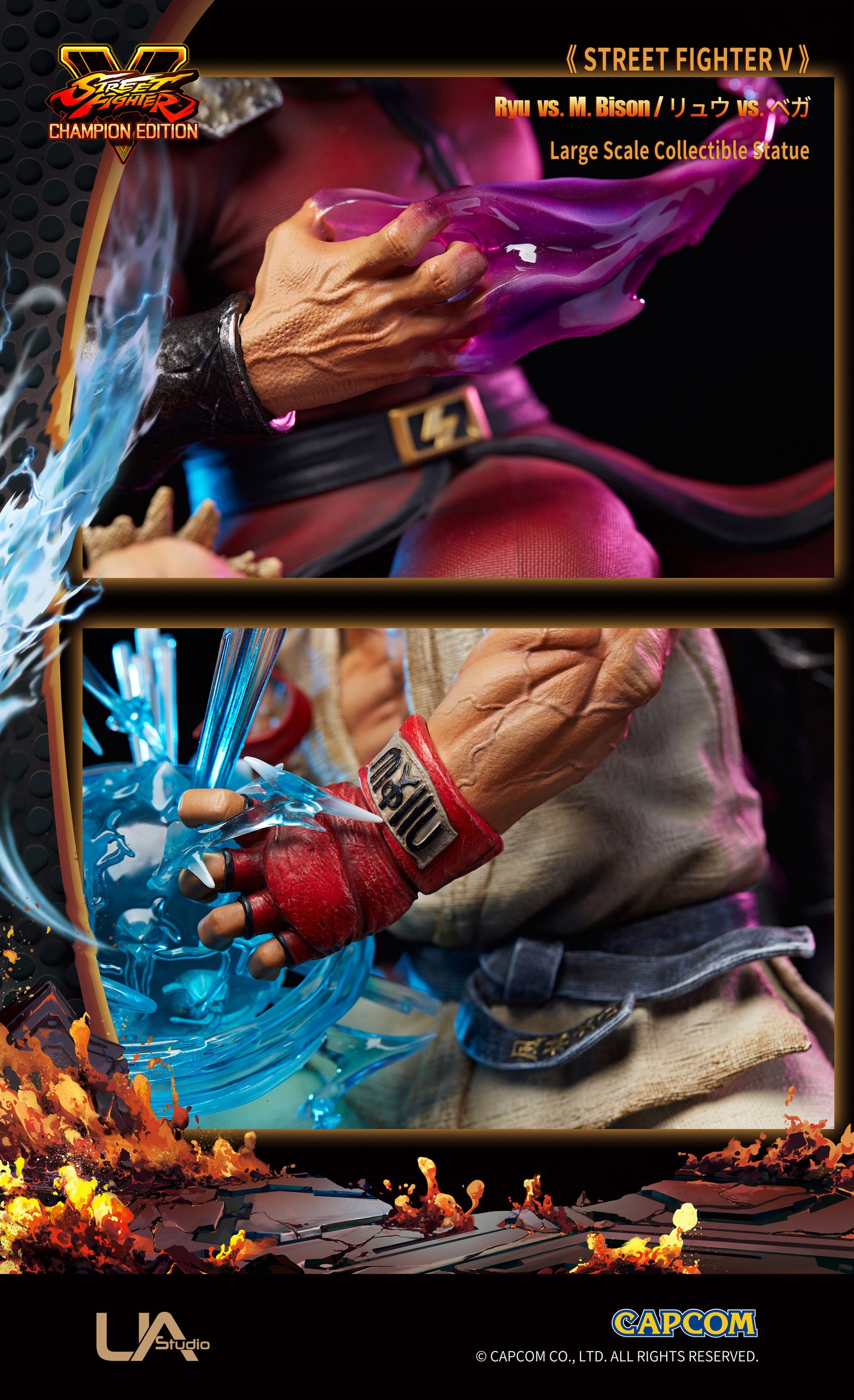 UNIQUE ART STUDIO – STREET FIGHTER V: RYU VS M. BISON 1/6 (LICENSED) [PRE-ORDER]