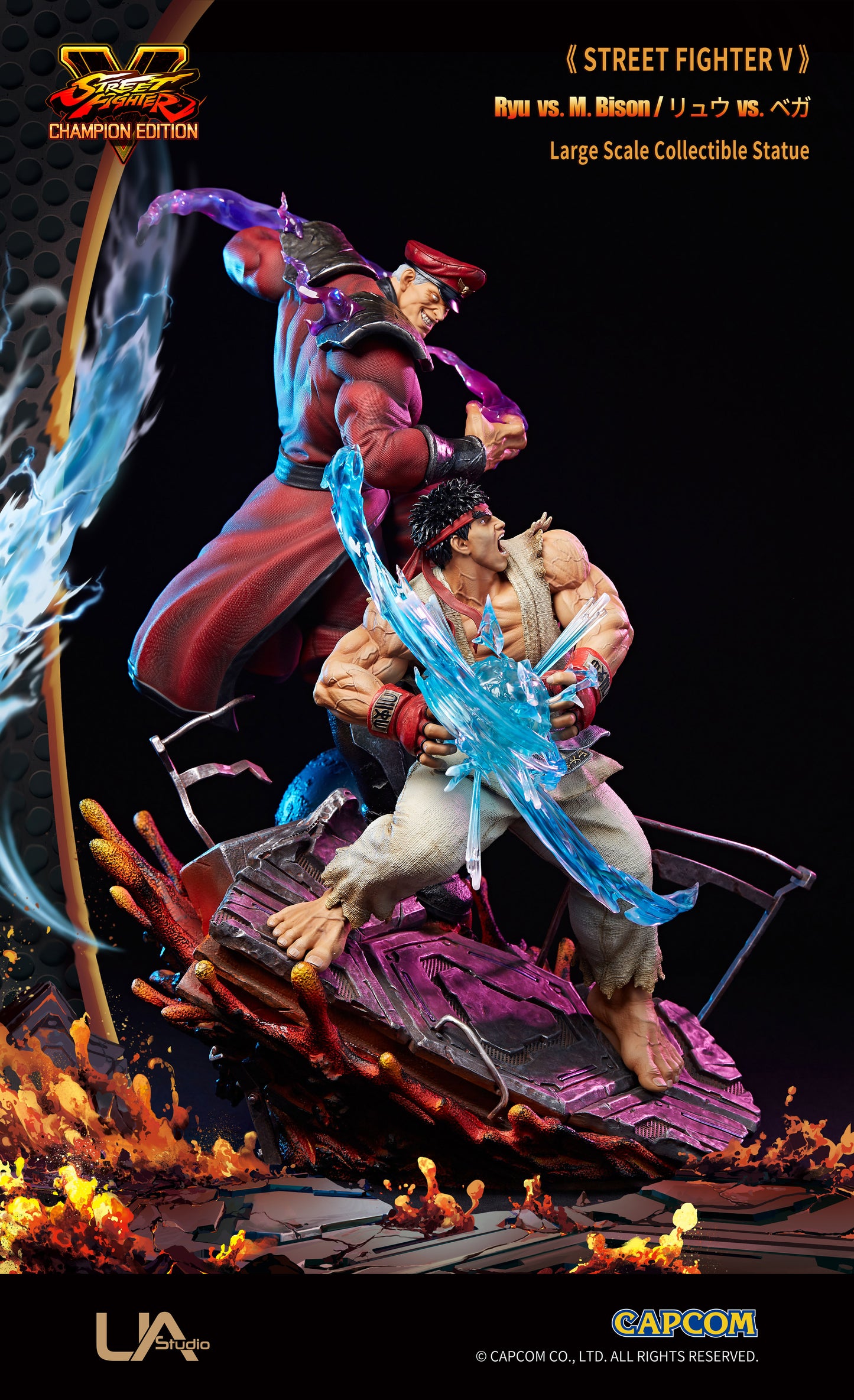 UNIQUE ART STUDIO – STREET FIGHTER V: RYU VS M. BISON 1/6 (LICENSED) [PRE-ORDER]