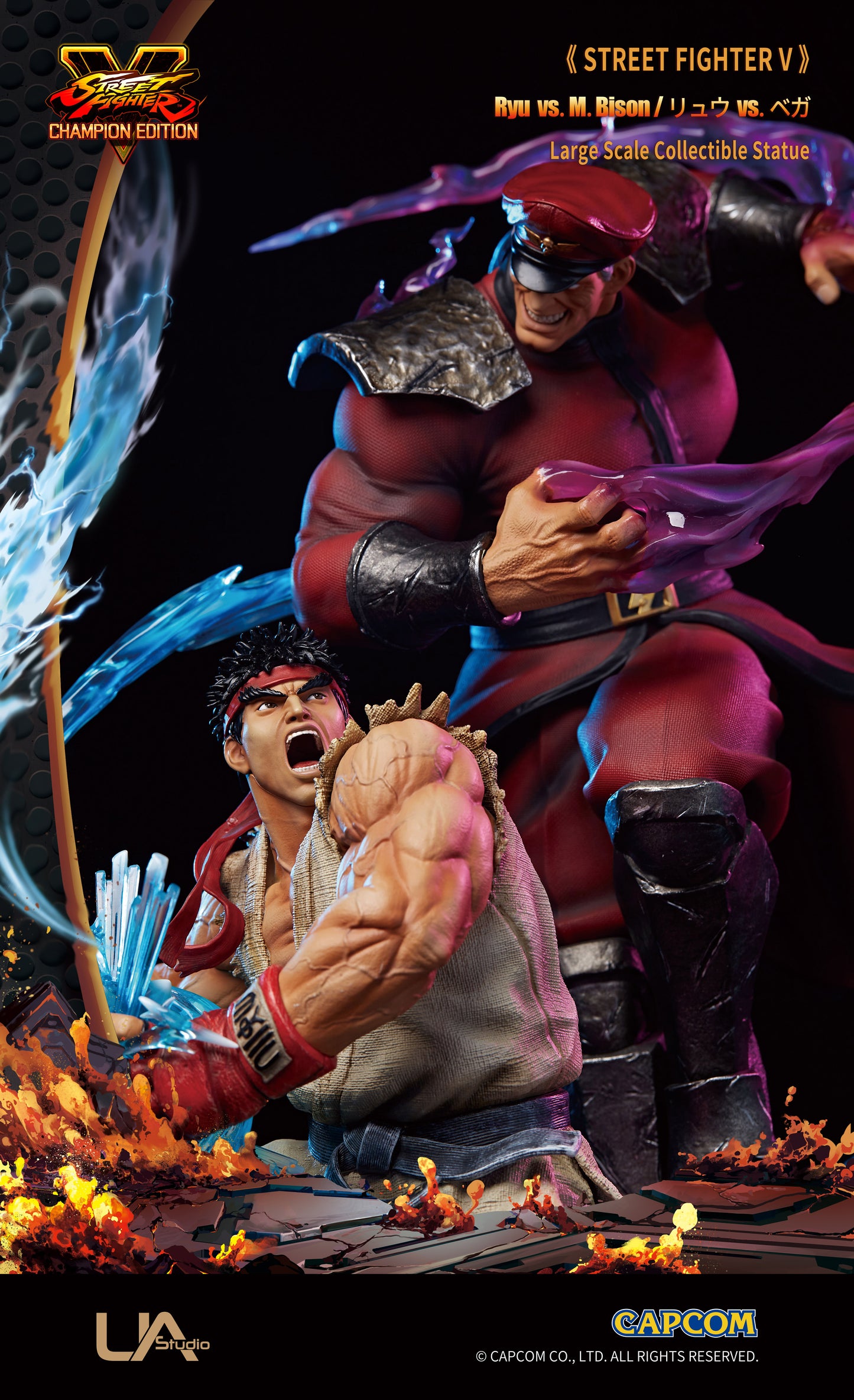 UNIQUE ART STUDIO – STREET FIGHTER V: RYU VS M. BISON 1/6 (LICENSED) [PRE-ORDER]