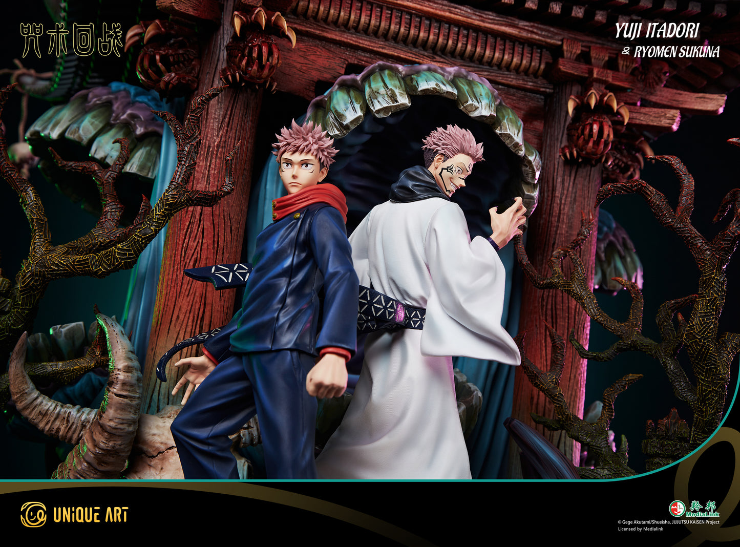 UNIQUE ART STUDIO – JUJUTSU KAISEN: YUJI ITADORI & RYOMEN SAKUNA (LICENSED) [PRE-ORDER]