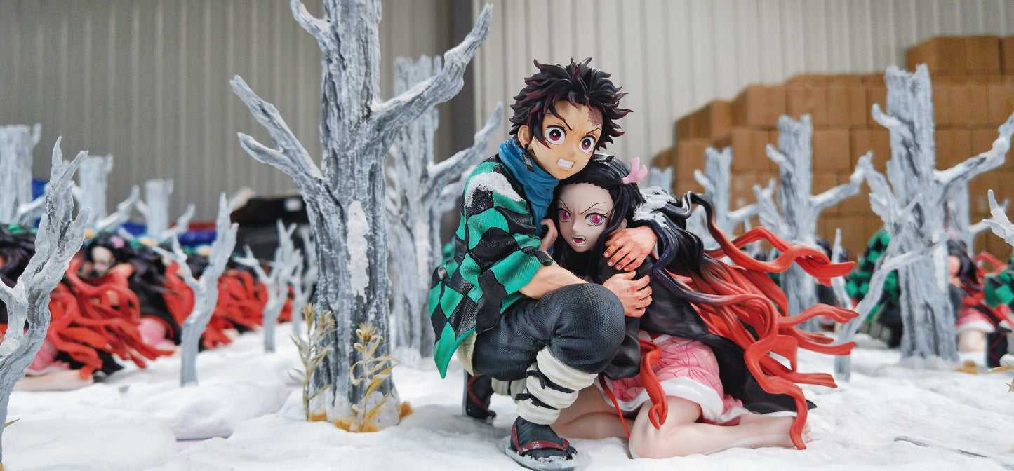 UP ART STUDIO – DEMON SLAYER: TANJIRO AND NEZUKO’S SNOW SCENE [SOLD OUT]