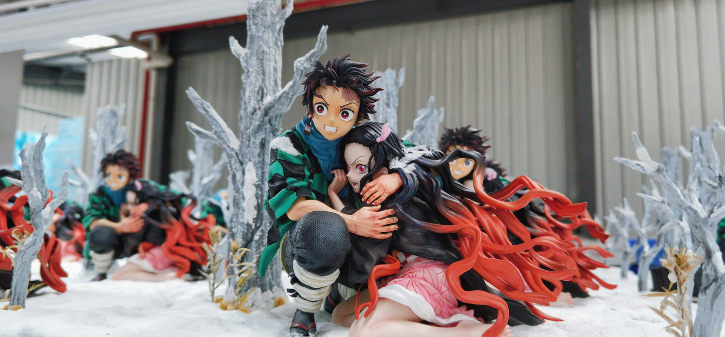 UP ART STUDIO – DEMON SLAYER: TANJIRO AND NEZUKO’S SNOW SCENE [SOLD OUT]