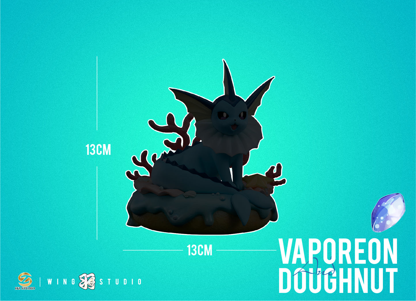 WING x HZ STUDIO – POKEMON: DESSERT SERIES 07. VAPOREON DOUGHNUT [IN STOCK]