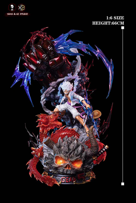 XS x YANG STUDIO – ONE PIECE: “SUN GOD” NIKA LUFFY VS DRAGON FORM KAIDO [SOLD OUT]