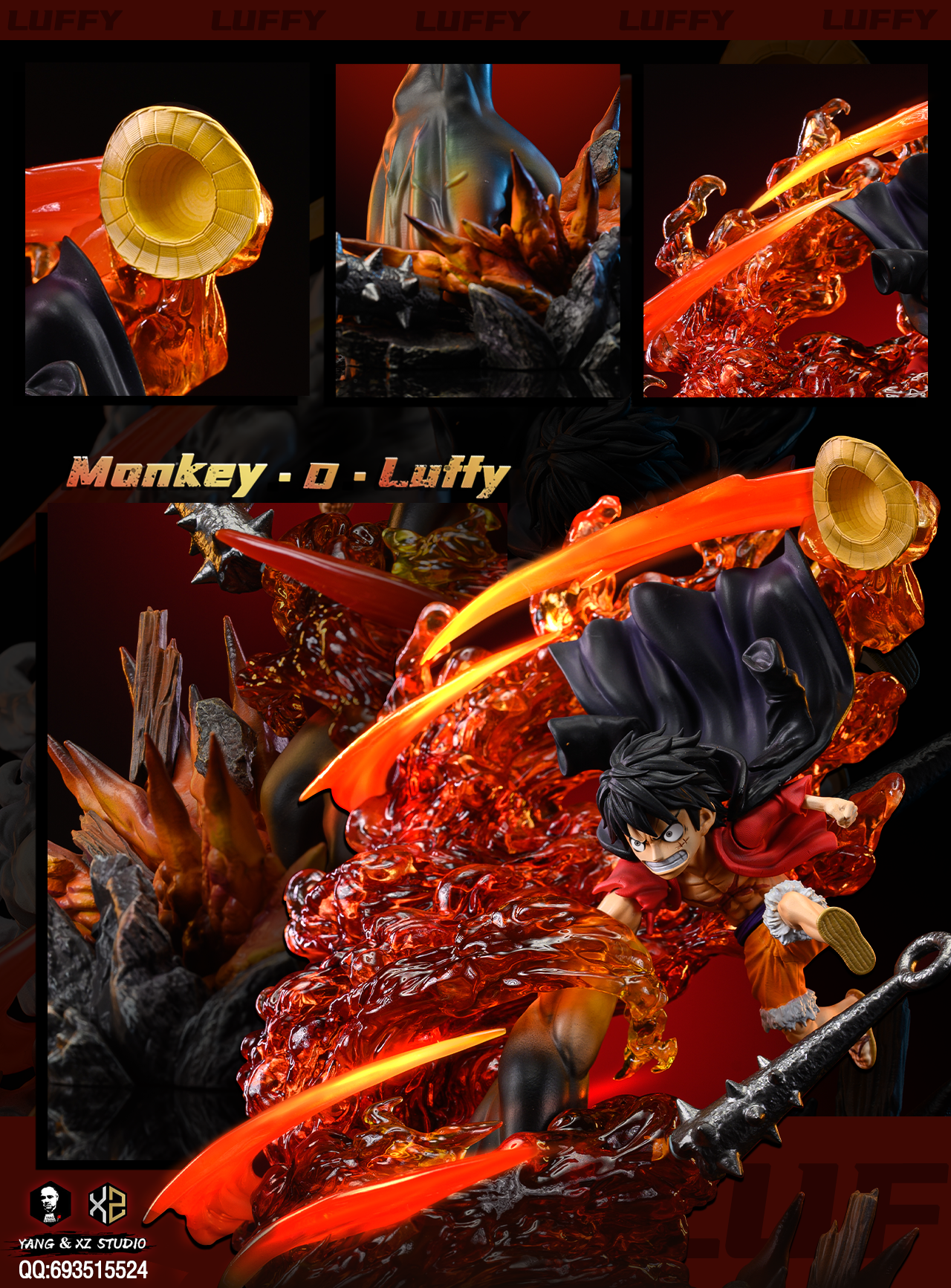 XS x YANG STUDIO – ONE PIECE: RED ROC LUFFY [IN STOCK]