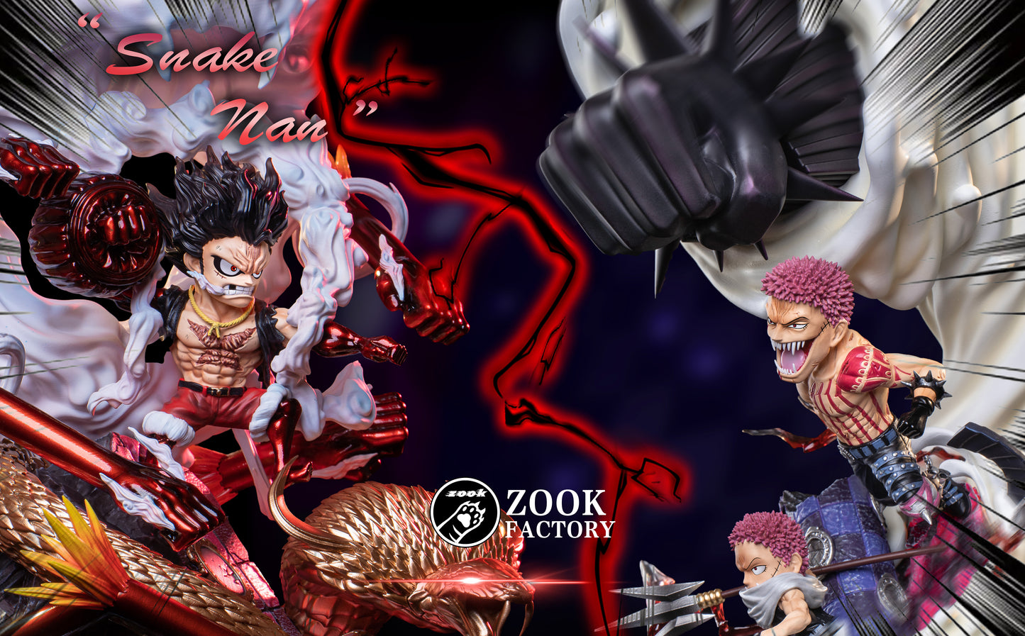 ZOOK FACTORY STUDIO – ONE PIECE: SNAKEMAN LUFFY [SOLD OUT]