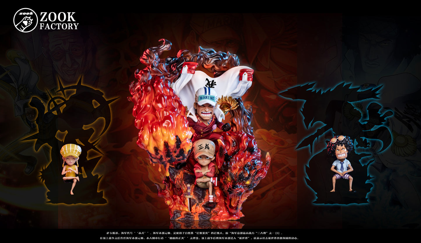 ZOOK FACTORY STUDIO – ONE PIECE: THREE ADMIRALS SERIES 1. AKAINU [SOLD OUT]
