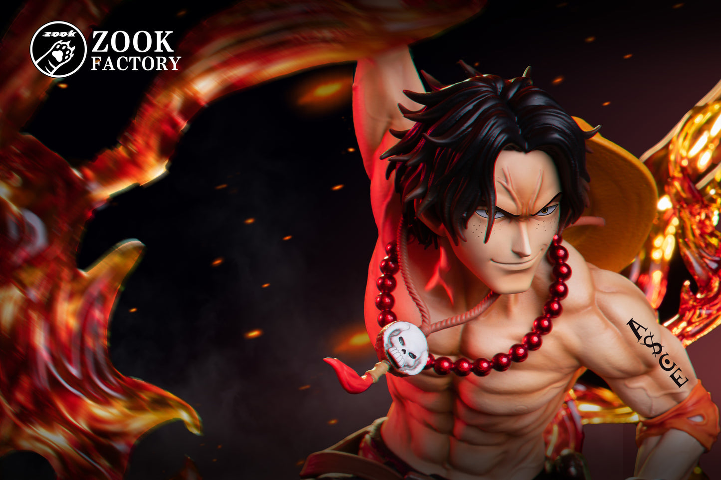 ZOOK FACTORY STUDIO – ONE PIECE: THREE BROTHERS POP SERIES 1. FLAME EMPEROR ACE [IN STOCK]